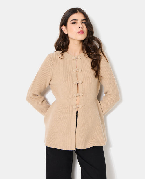 Gilet peplum avec boutons brandebourg - PIMKIE - 5