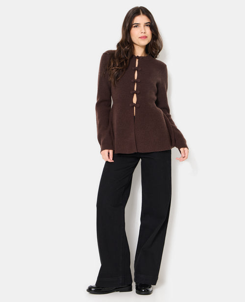 Gilet peplum avec boutons brandebourg - PIMKIE - 3