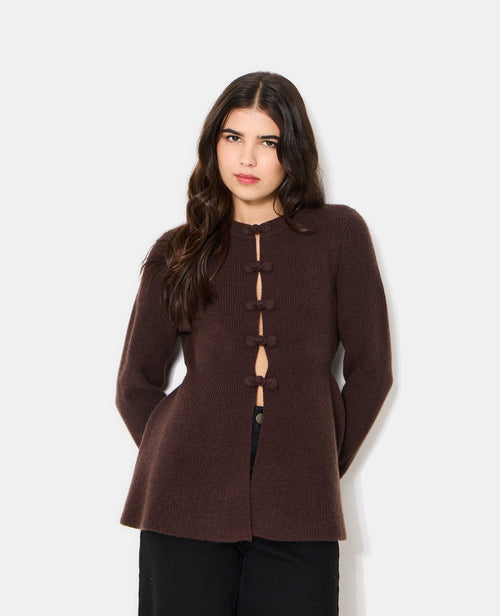 Gilet peplum avec boutons brandebourg - PIMKIE - 5