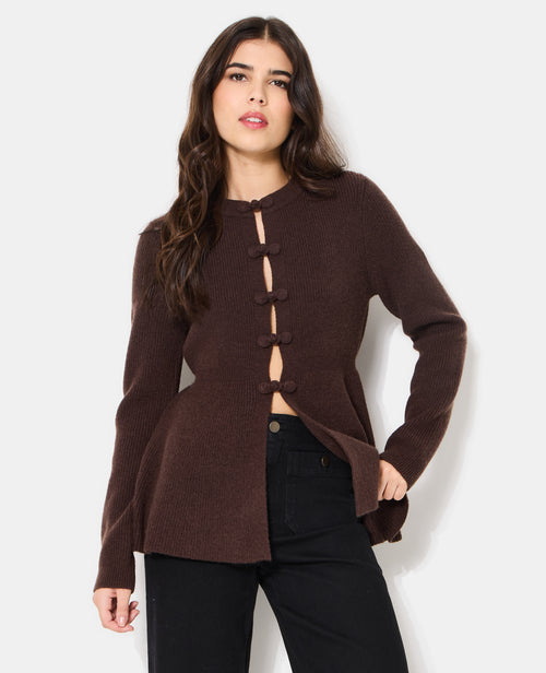 Gilet peplum avec boutons brandebourg - PIMKIE - 7