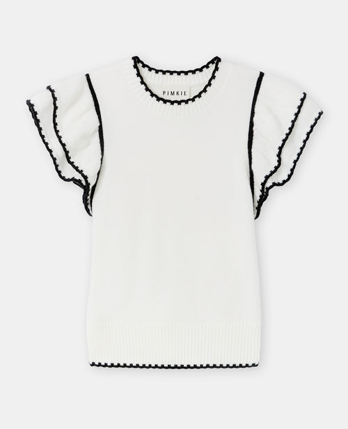 Pull sans manches avec volants - PIMKIE - 4