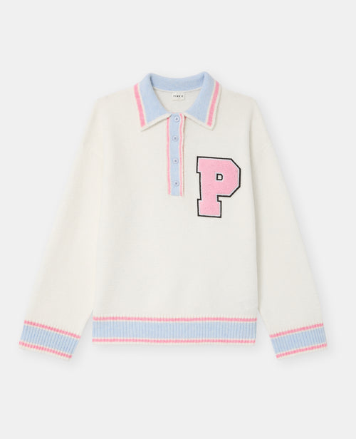 Pull col polo façon university - PIMKIE - 4