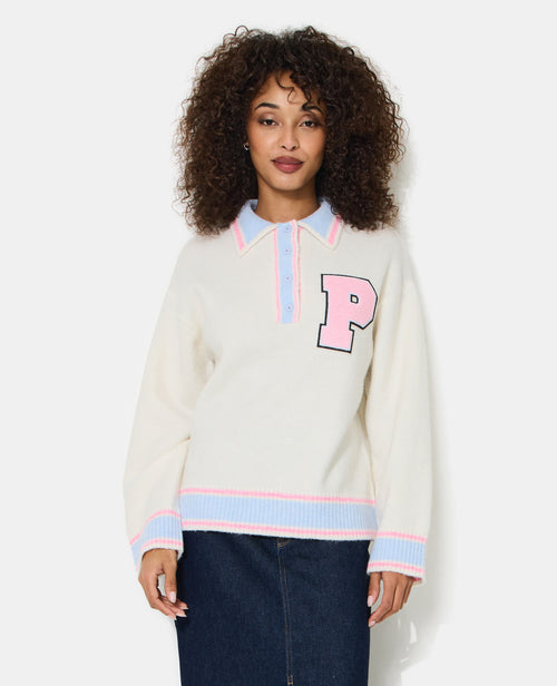 Pull col polo façon university - PIMKIE - 5
