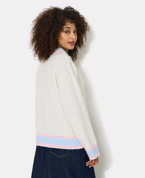 Pull col polo façon university - PIMKIE - 6