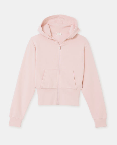 Sweat court zippé avec capuche - PIMKIE - 4