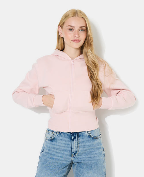 Sweat court zippé avec capuche - PIMKIE - 5