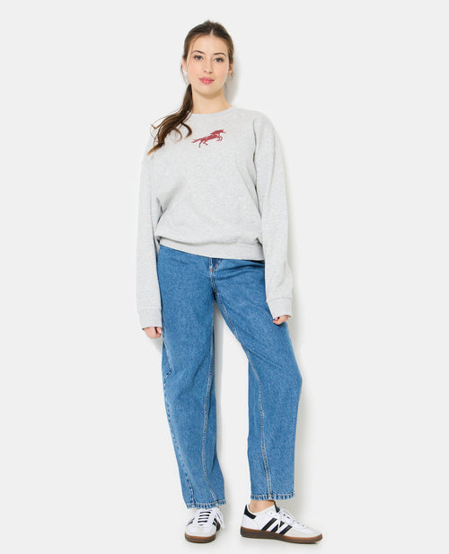 Sweat oversize avec print poitrine et dos - PIMKIE - 3
