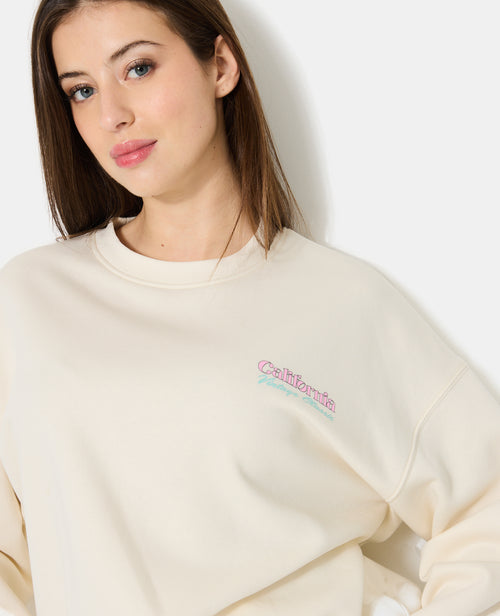 Sweat oversize avec print poitrine et dos - PIMKIE - 2