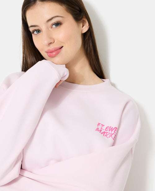 Sweat oversize avec print poitrine et dos - PIMKIE - 2