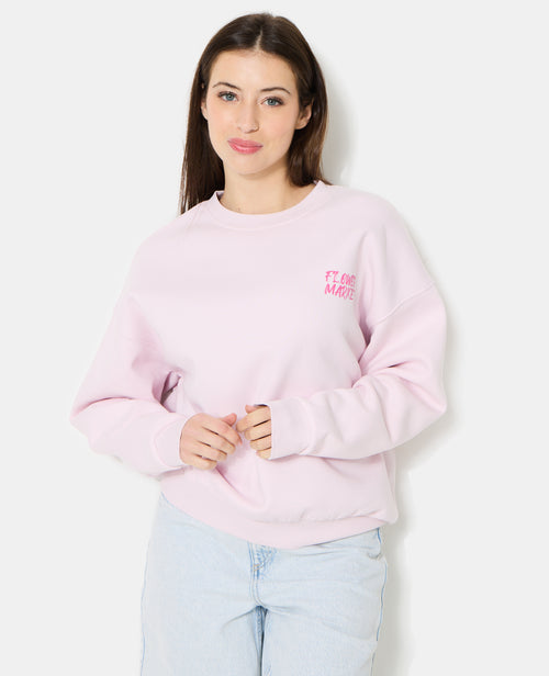 Sweat oversize avec print poitrine et dos - PIMKIE - 5