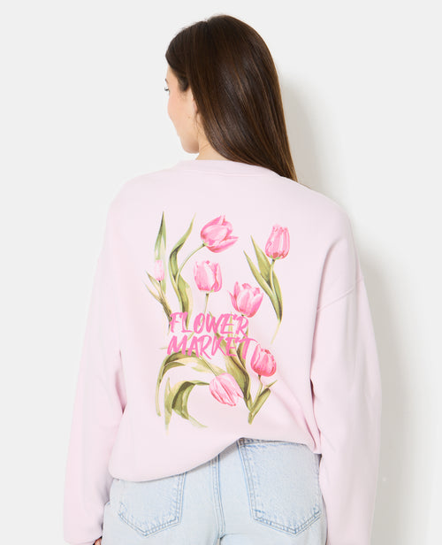 Sweat oversize avec print poitrine et dos - PIMKIE - 6