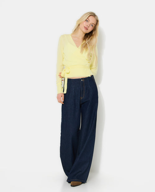 Gilet cache-cœur en maille fine - PIMKIE - 3