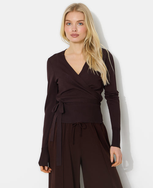 Gilet cache-cœur en maille fine - PIMKIE - 1