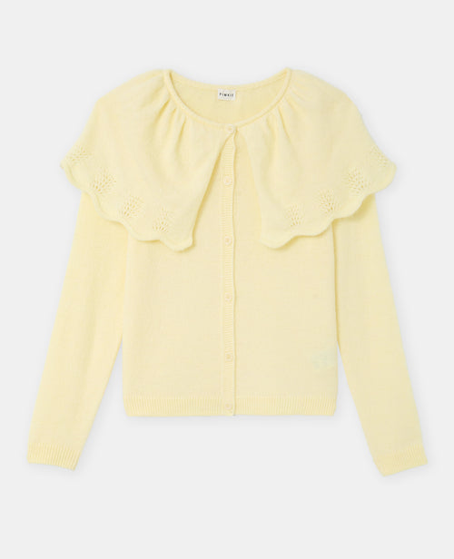 Gilet avec cape en maille ajourée - PIMKIE - 4