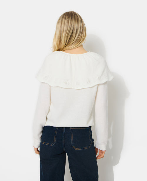 Gilet avec cape en maille ajourée - PIMKIE - 6