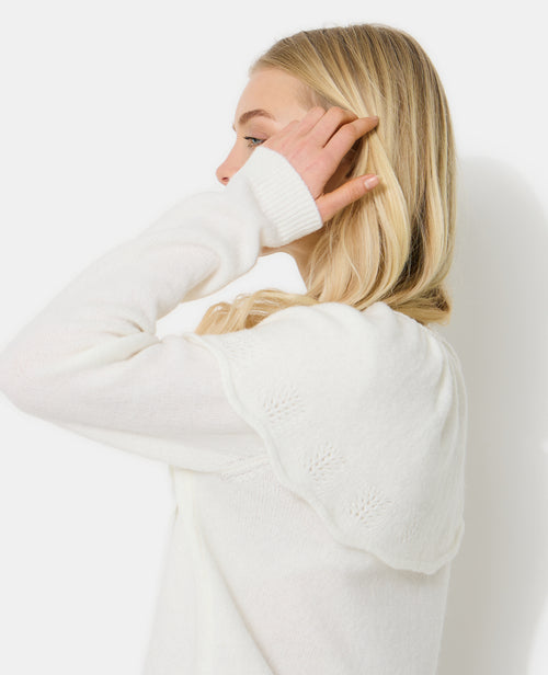 Gilet avec cape en maille ajourée - PIMKIE - 1