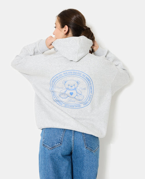 Sweat capuche oversize avec ourson - PIMKIE - 6