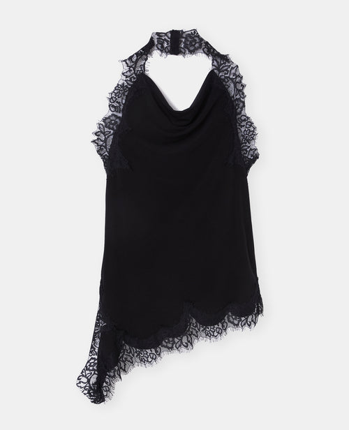 Top asymétrique dos-nu avec dentelle - PIMKIE - 4