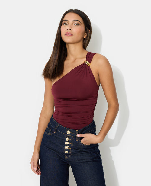 Body asymétrique one shoulder avec détail bijou - PIMKIE - 1