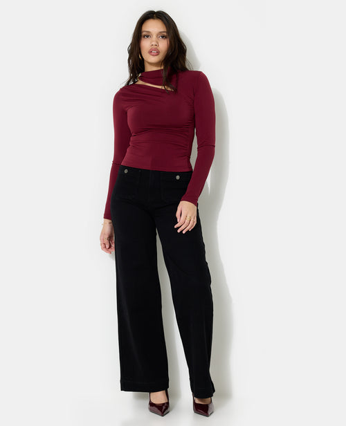 Top manches longues avec découpe et détail bijou - PIMKIE - 3