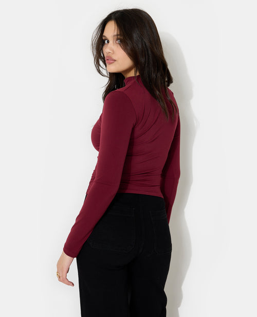 Top manches longues avec découpe et détail bijou - PIMKIE - 6