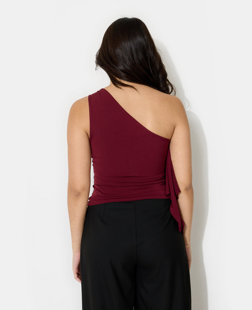 Top asymétrique avec détail bijou et drapés - PIMKIE - 6