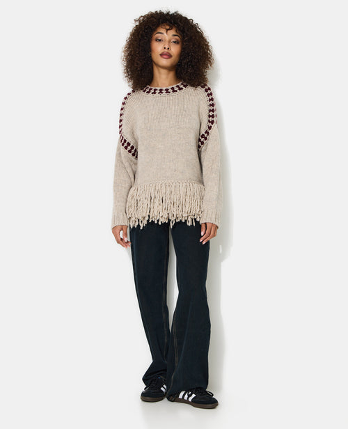 Pull avec franges et détails contrastés - PIMKIE - 3