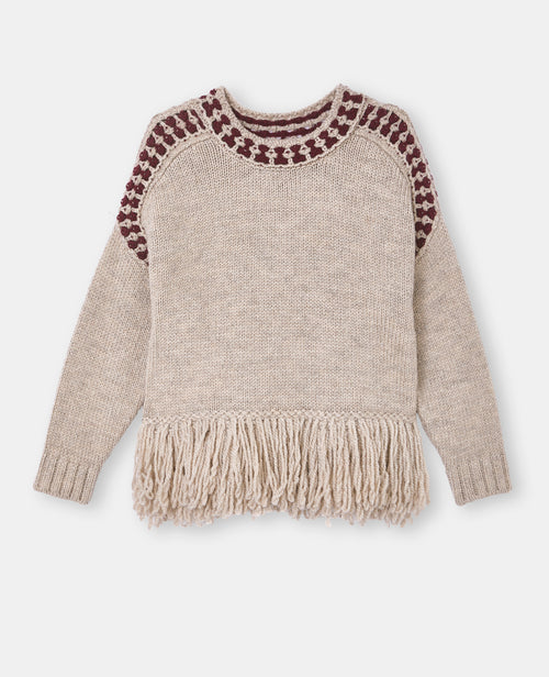 Pull avec franges et détails contrastés - PIMKIE - 4