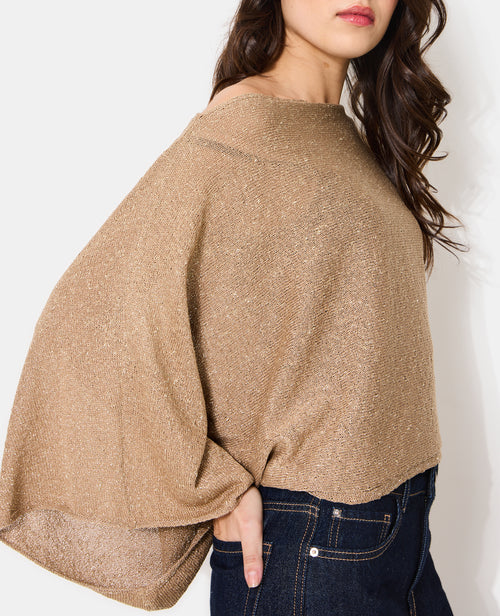 Pull effet cape avec fil lurex - PIMKIE - 2