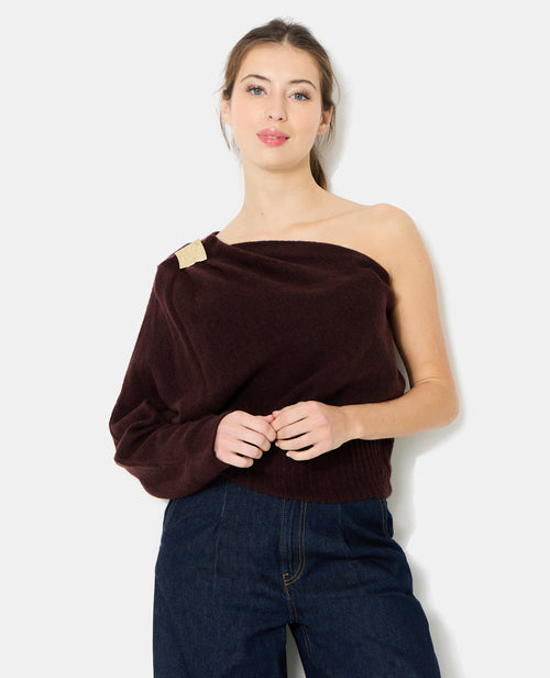 Pull one shoulder avec détail bijou - PIMKIE - 1