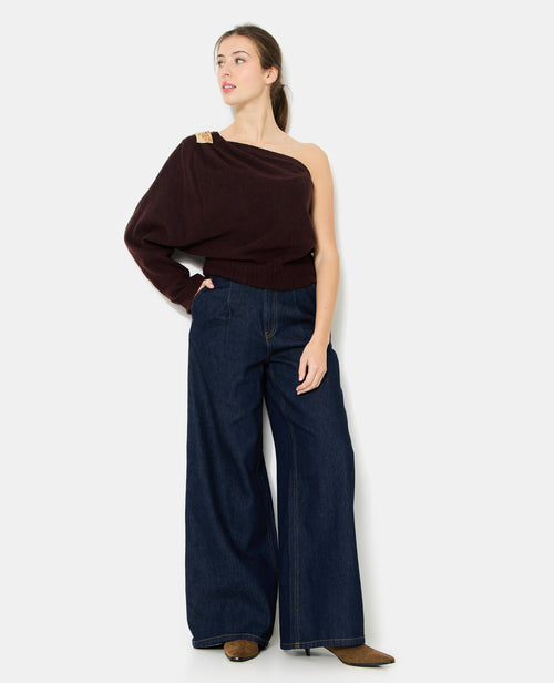 Pull one shoulder avec détail bijou - PIMKIE - 3