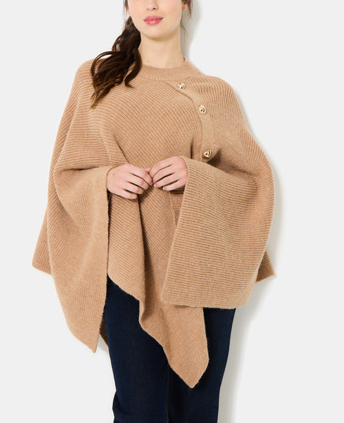 Cape en tricot avec détail boutons - PIMKIE - 2