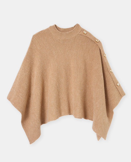 Cape en tricot avec détail boutons - PIMKIE - 4