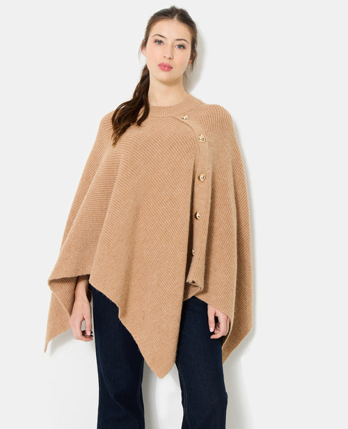 Cape en tricot avec détail boutons - PIMKIE - 5