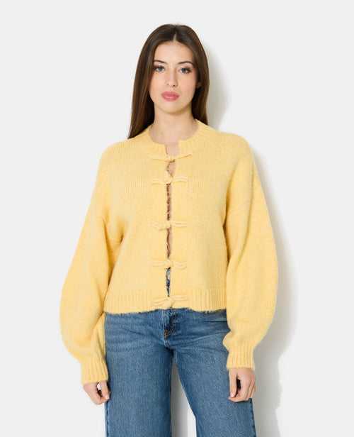 Gilet en maille avec boutons brandebourg - PIMKIE - 1
