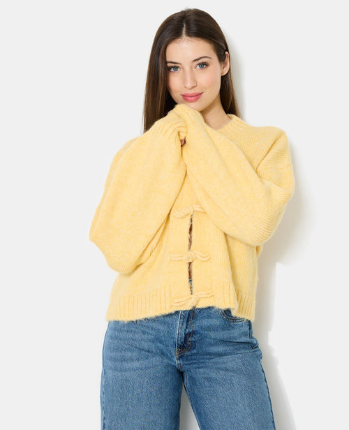 Gilet en maille avec boutons brandebourg - PIMKIE - 7