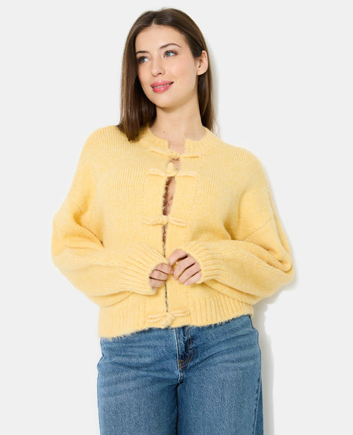 Gilet en maille avec boutons brandebourg - PIMKIE - 8