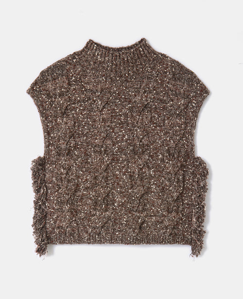 Pull sans manches avec maille torsadée - PIMKIE - 4