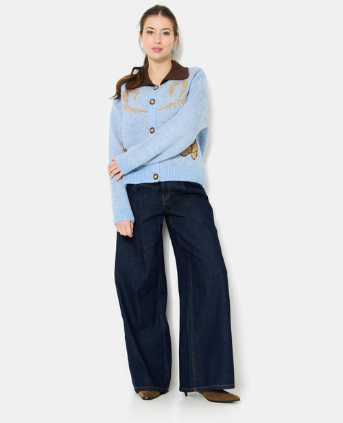 Gilet avec col motifs santiags - PIMKIE - 3