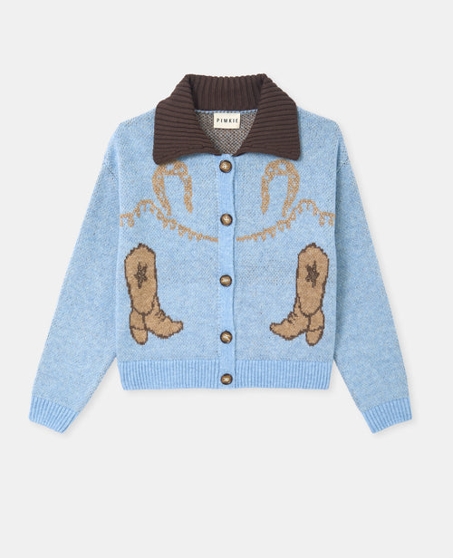 Gilet avec col motifs santiags - PIMKIE - 4