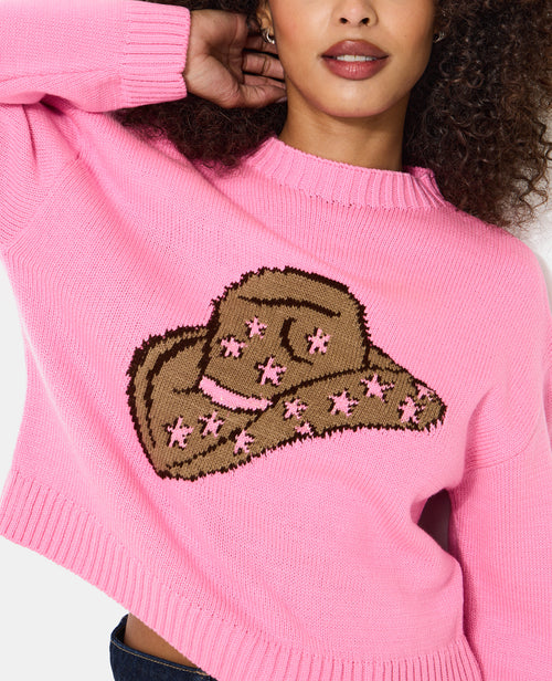 Pull col rond avec chapeau de cowboy - PIMKIE - 2