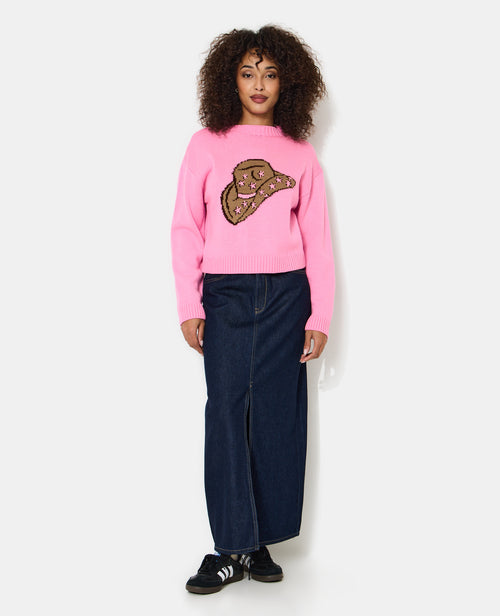 Pull col rond avec chapeau de cowboy - PIMKIE - 3