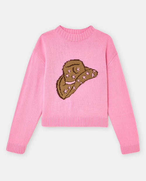 Pull col rond avec chapeau de cowboy - PIMKIE - 4