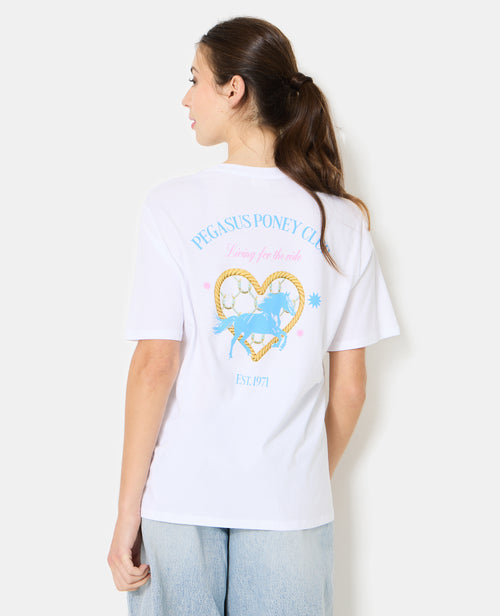 T-shirt oversize avec print poitrine et dos - PIMKIE - 1