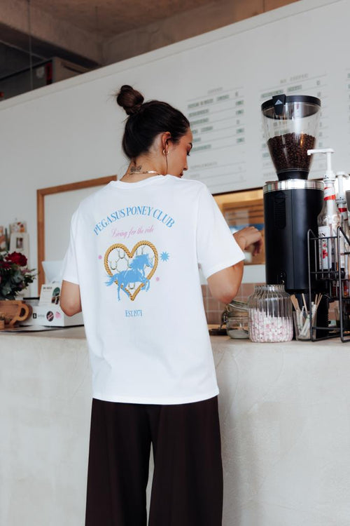 T-shirt oversize avec print poitrine et dos - PIMKIE - 1