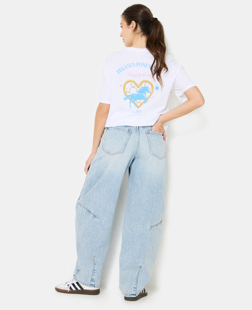 T-shirt oversize avec print poitrine et dos - PIMKIE - 2