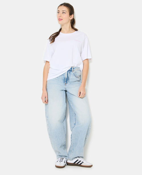 T-shirt oversize avec print poitrine et dos - PIMKIE - 3