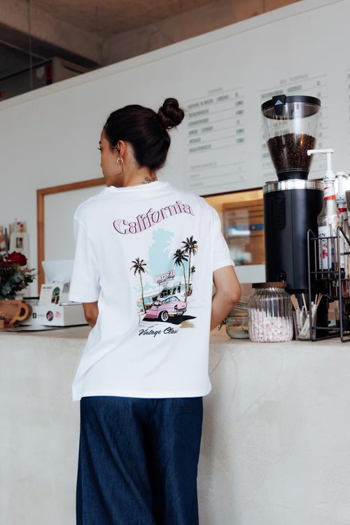 T-shirt oversize avec print poitrine et dos - PIMKIE - 1