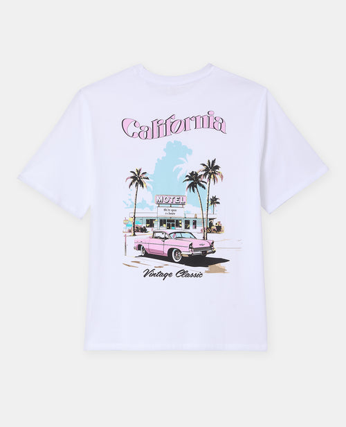 T-shirt oversize avec print poitrine et dos - PIMKIE - 1