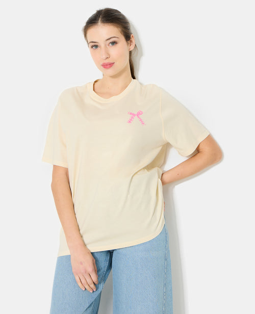 T-shirt oversize avec print poitrine et dos - PIMKIE - 1
